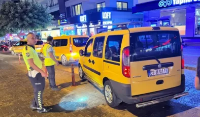 Alanya’da taksilere ve halk otobüslerine ceza uygulandı