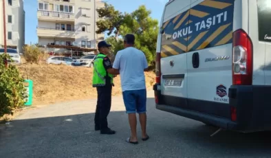 Alanya’da okul servislerine jandarma denetimi