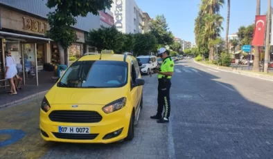 Alanya’da 7 ticari taksi trafikten men edildi