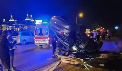 Alanya’da Otomobilin Bariyerlere Çarpması Sonucu 1’i Ağır 4 Kişi Yaralandı