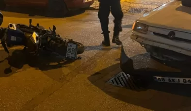 Alanya’da otomobil ile motosiklet çarpıştı: 1 yaralı