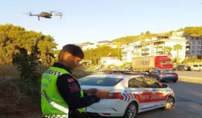 Alanya’da sürücülere havadan ceza yağdı