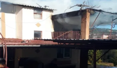 Alanya’da 2 katlı müstakil evde çıkan yangın söndürüldü