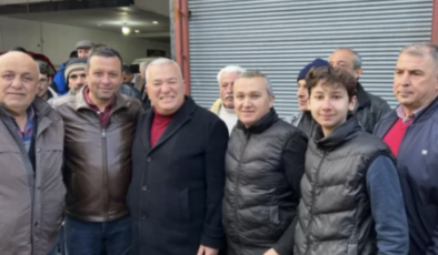Şahin sanayi esnafıyla buluştu