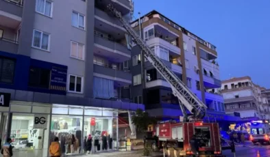 Alanya’da bir apartmanın 4. katında yangın çıktı
