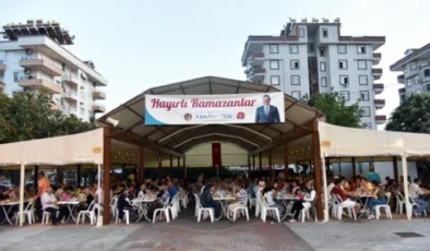 Alanya Belediyesi 30 gün boyunca 5 noktada iftar verecek