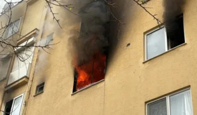 Alanya’da apartman dairesinde çıkan yangın hasara neden oldu
