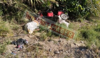 Alanya’da dere yatağına devrilen motosikletin sürücüsü öldü