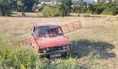 Alanya’da otomobil boş araziye uçtu: 1 yaralı