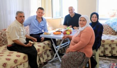 Kaymakam Ürkmezer’den şehit ailesine ziyaret