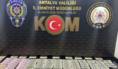 Alanya’da sahte para veren yabancılar otelde yakalandı