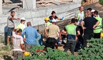 Alanya’da inşaattan düşen işçi ağır yaralandı