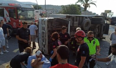 Alanya’da otomobil ile kamyon çarpıştı: 1 ağır yaralı