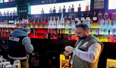 Alanya’da yılbaşı gecesi sahte ve kaçak alkol denetimi yapıldı