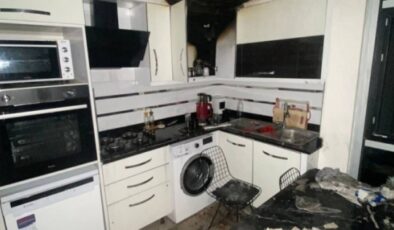 Alanya’da su ısıtıcısından çıkan yangın söndürüldü